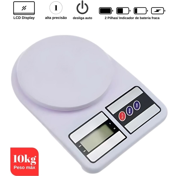 Balança De Cozinha Digital Balança Digital Doméstica Sf-400