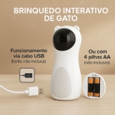 Brinquedo Laser Automático Giratório para Gatos