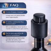 Tampa Para Vinho A Vácuo Pressão Vedação Premium
