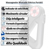 Massageador Muscular Profissional Triangular Ergonômica