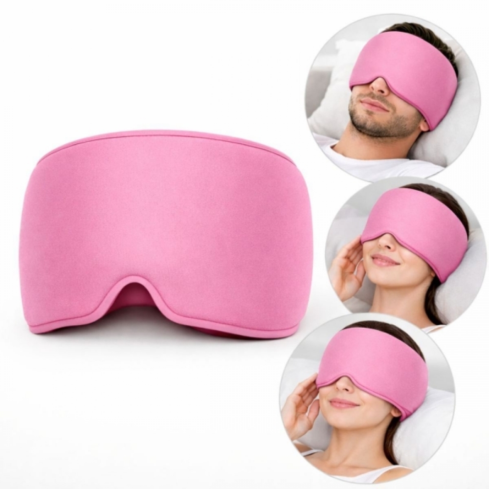 Máscara Gel Terapêutica Fria Quente Dor Cabeça e Olhos - Rosa