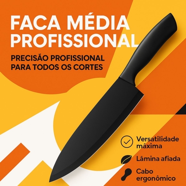 Kit Facas 7 Peças com Tábua Tesoura Descascador Suporte Inox