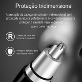 Máquina Aparador Pelos Elétrico Nariz Ouvido Sem Fio Bivolt