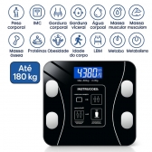 Balança Bioimpedância Imc Digital Aplicativo Bluetooth 180kg