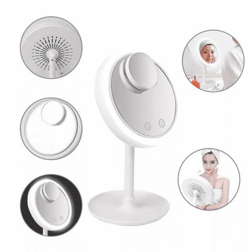 Espelho Com aumento Led e Ventilador Integrado