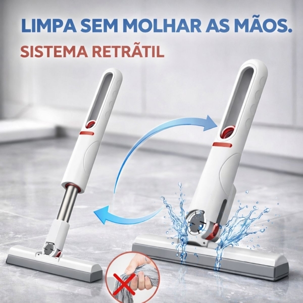 Mini Rodo Retrátil Multiuso Para Pia Bancada E Box