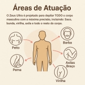 Depilador Masculino Partes Intimas Portátil À Prova D´ Água - Cinza/Prata