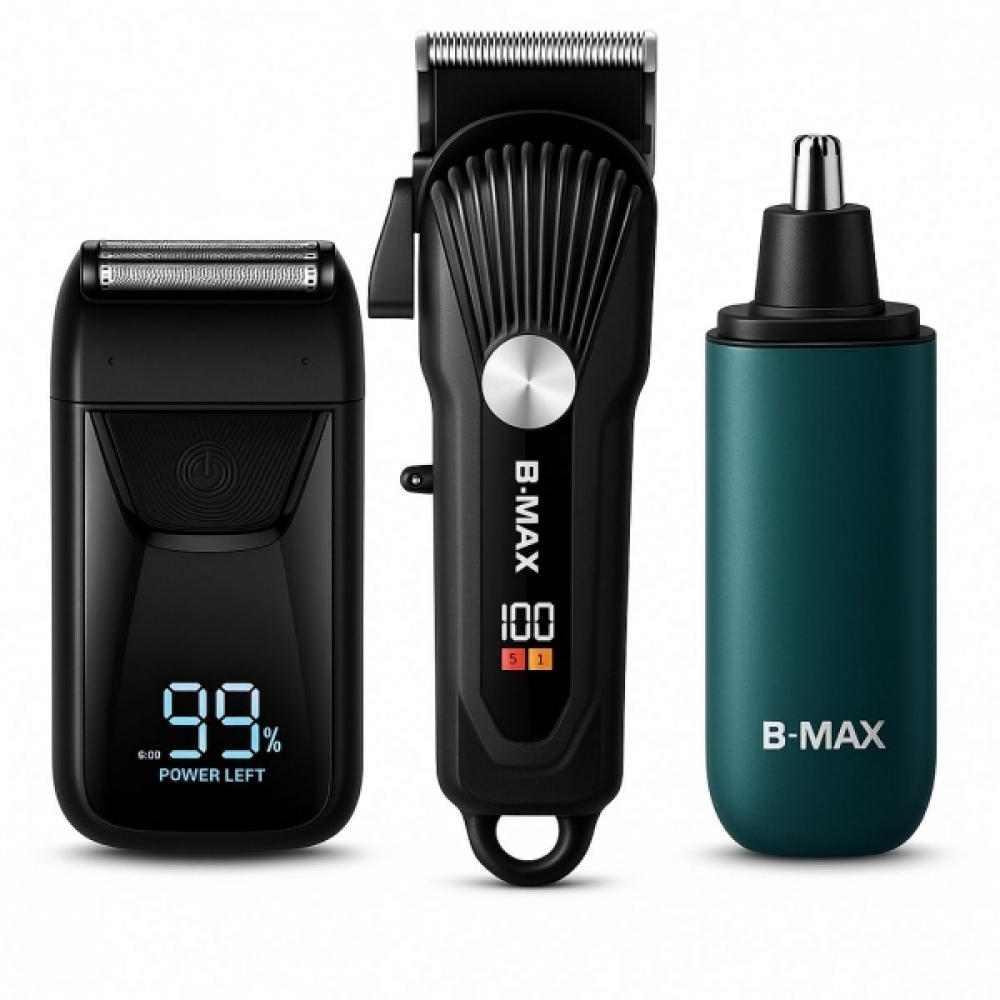 Máquina Cortar Cabelo 5w Led Barbeador 5w Aparador Pelos Preta/dragão