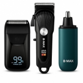 Máquina Cortar Cabelo 5w Led Barbeador 5w Aparador Pelos Preta/dragão