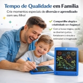 Lousa Mágica Infantil LCD 12 Para Desenhar e Escrever - Azul
