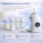 Aquecedor Mamadeira Portátil USB Recarregável com Visor LCD