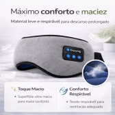 Máscara Dormir Bluetooth Fone Ouvido Música Relaxante Sono