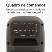 Caixa de Som Bluetooth Portátil 12W Potente com Luz