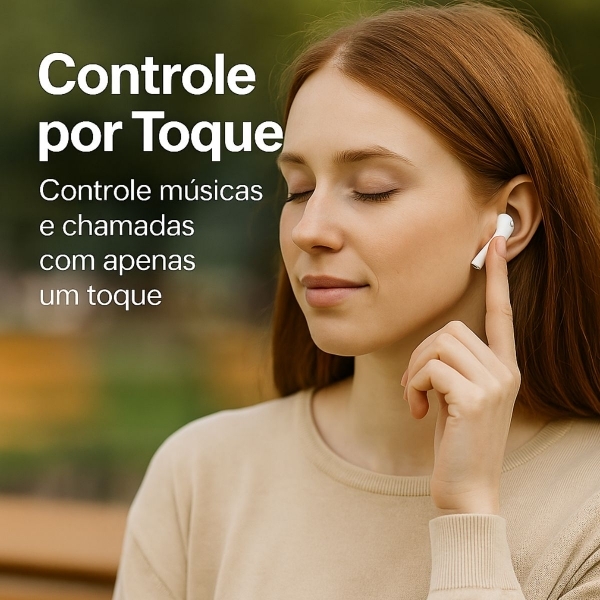 Fone Bluetooth TWS12 Branco IOS android