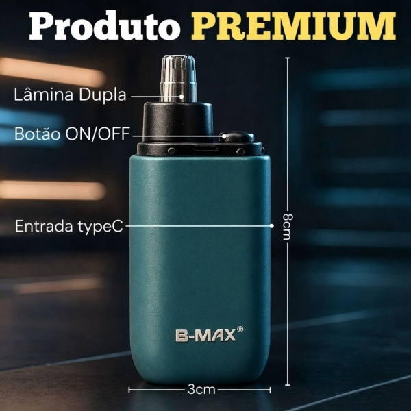 Kit Barbeiro Profissional Completo Tesoura Desbaste Pentes Aparador de pelo nariz