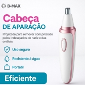 Depilador Elétrico 4 em 1 Recarregável para Rosto e Corpo