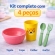 Kit Alimentação Infantil 4 Peças Bebê Livre BPA 0 a 24 Meses - Prato Verde