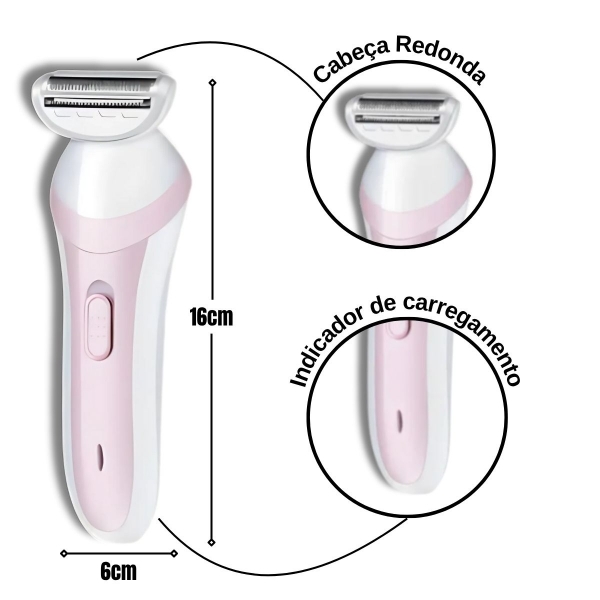 Depilador Elétrico Corporal Lady Shaver Aparador Pelo Nariz