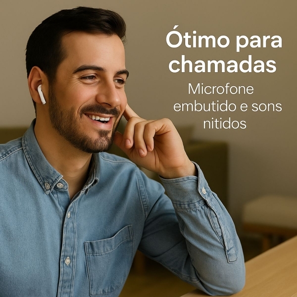 Fone Bluetooth TWS12 Branco IOS android