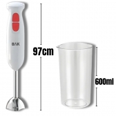 Mixer Misturador Elétrico Branco Bak 300w Com 600ml 110v