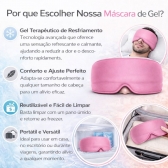Máscara Gel Terapêutica Fria Quente Dor Cabeça e Olhos - Rosa