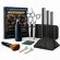Kit Barbeiro Profissional Completo Tesoura Desbaste Pentes Aparador de pelo nariz