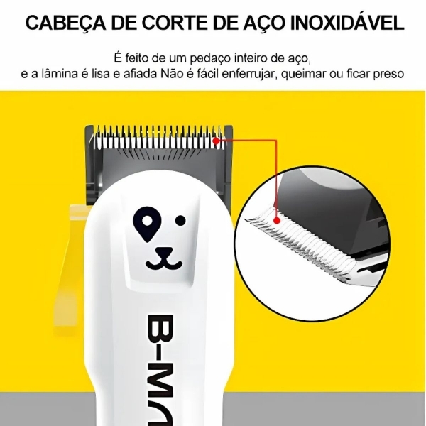 Máquina De Tosa Bmax Profissional Sem Fio Silenciosa