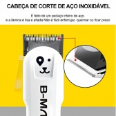 Máquina De Tosa Bmax Profissional Sem Fio Silenciosa