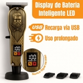 Maquina Cabelo Profissional Com Display Led E Aparador Nariz