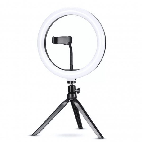 Ring Light Iluminador 120 Leds Tripé 6 Polegadas Suporte