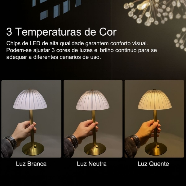 Luminária LED USB Bmax  BM-F140 - Redonda