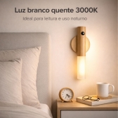 Kit Luminárias Arandela LED USB Recarregável Sensor Presença