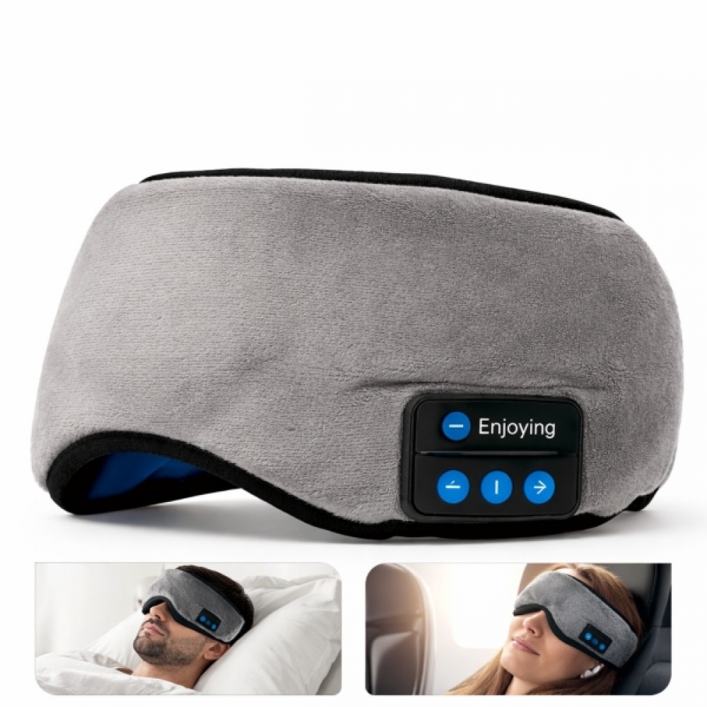 Máscara Dormir Bluetooth Fone Ouvido Música Relaxante Sono