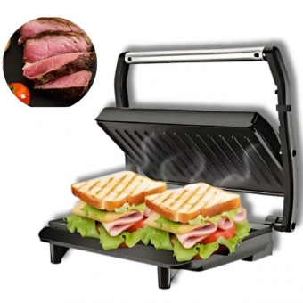 Grill Sanduicheira Press Gourmet Ceramic Inox  Preto 750W