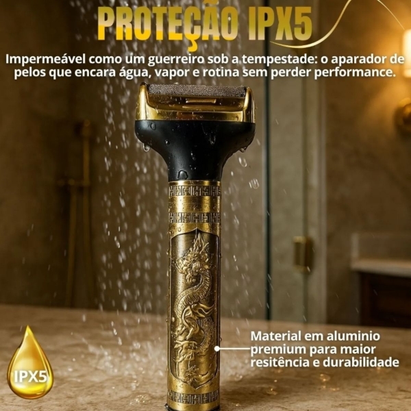 Máquina Dragão 3 Em 1 Para Barba, Bigode E Nariz Silencioso