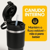 Garrafa Caneca Térmica  900ml - Preta