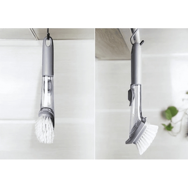 ESCOVA DE LIMPEZA 2 EM 1 DISPENSER DETERGENTE