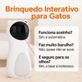 Brinquedo Laser Automático Giratório para Gatos