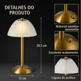 Luminária LED USB Bmax  BM-F140 - Redonda