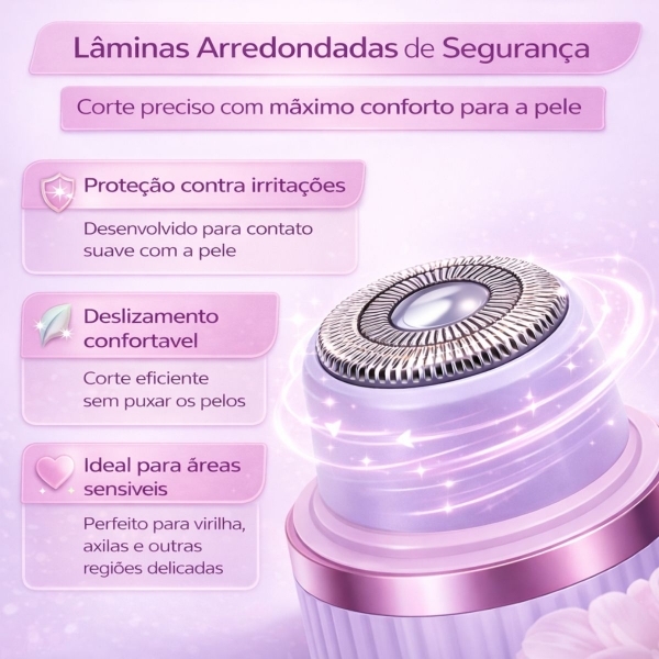 Depilador Corporal Virilha Pernas Cabeça Removível Sem Dor