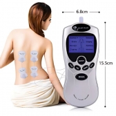 Massageador Digital Aparelho Fisioterapia Eletrochoque Cinza