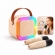 Mini Caixa Som Karaokê Bluetooth Infantil 2 Microfones LED