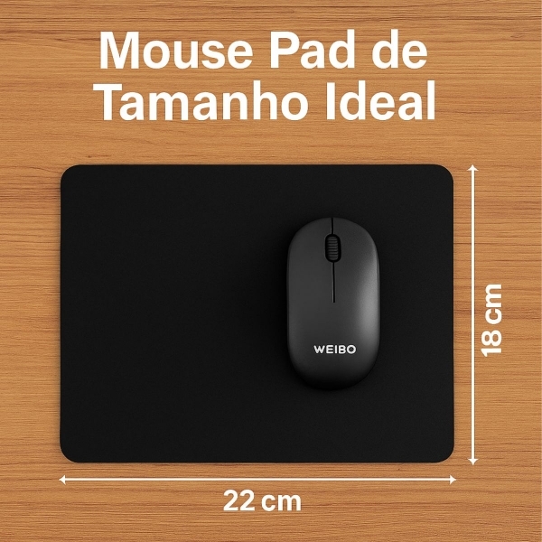 Kit Teclado Mouse Wireless Mouse pad Escritório Silencioso