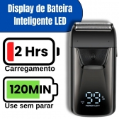 Máquina Cortar Cabelo 5w Led Barbeador 5w Aparador Pelos Preta/dragão