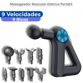 Massageador Muscular Profissional Triangular Ergonômica