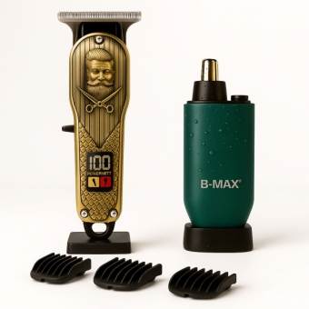 Maquina Cabelo Profissional Com Display Led E Aparador Nariz