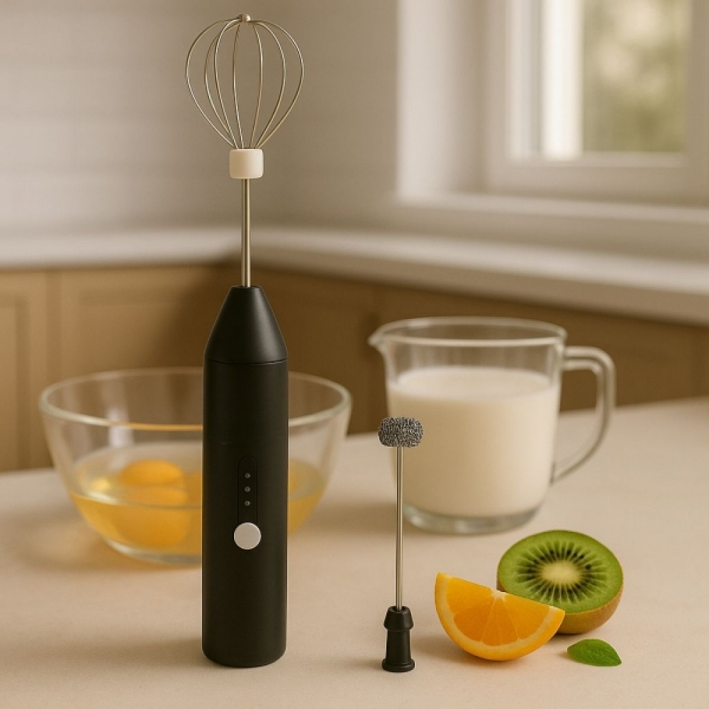 Mixer Elétrico Portátil Com 2 Batedores 3 Velocidades Usb