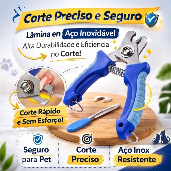 Kit Tosa Pet Profissional Pente Tesouras Alicate Cães Gatos