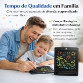 Lousa Mágica Infantil LCD 12 Para Desenhar e Escrever - Preto