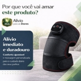 Joelheira Massageadora Aquecida Grafeno Recarregável Sem Fio